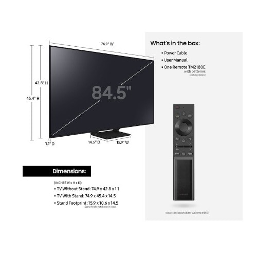 85" Uhd Class Q70a QLed Ultra Slim Smart 4k Tv