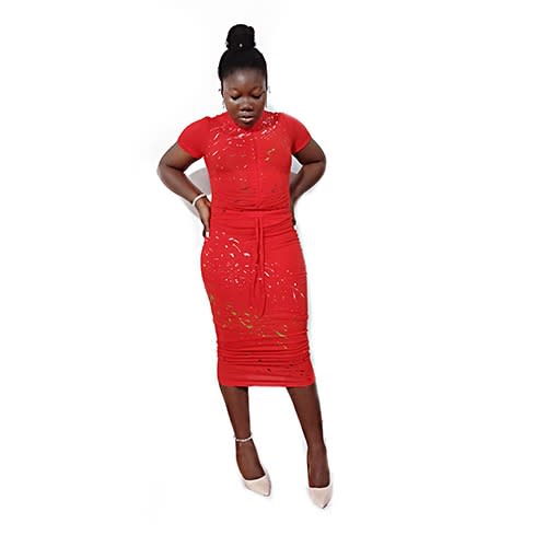 Co-ordinate Dress - Red
