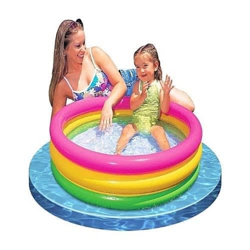 Colourful 3 Rings  Big Baby Sunset Glow Swimming Pool