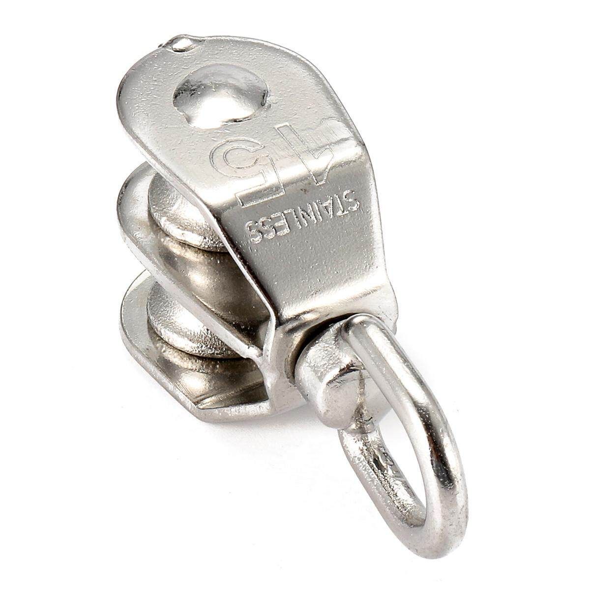 Steel M15 Double Pulley Block For Heavy Duty Wire Rope Chain Traction Wheel