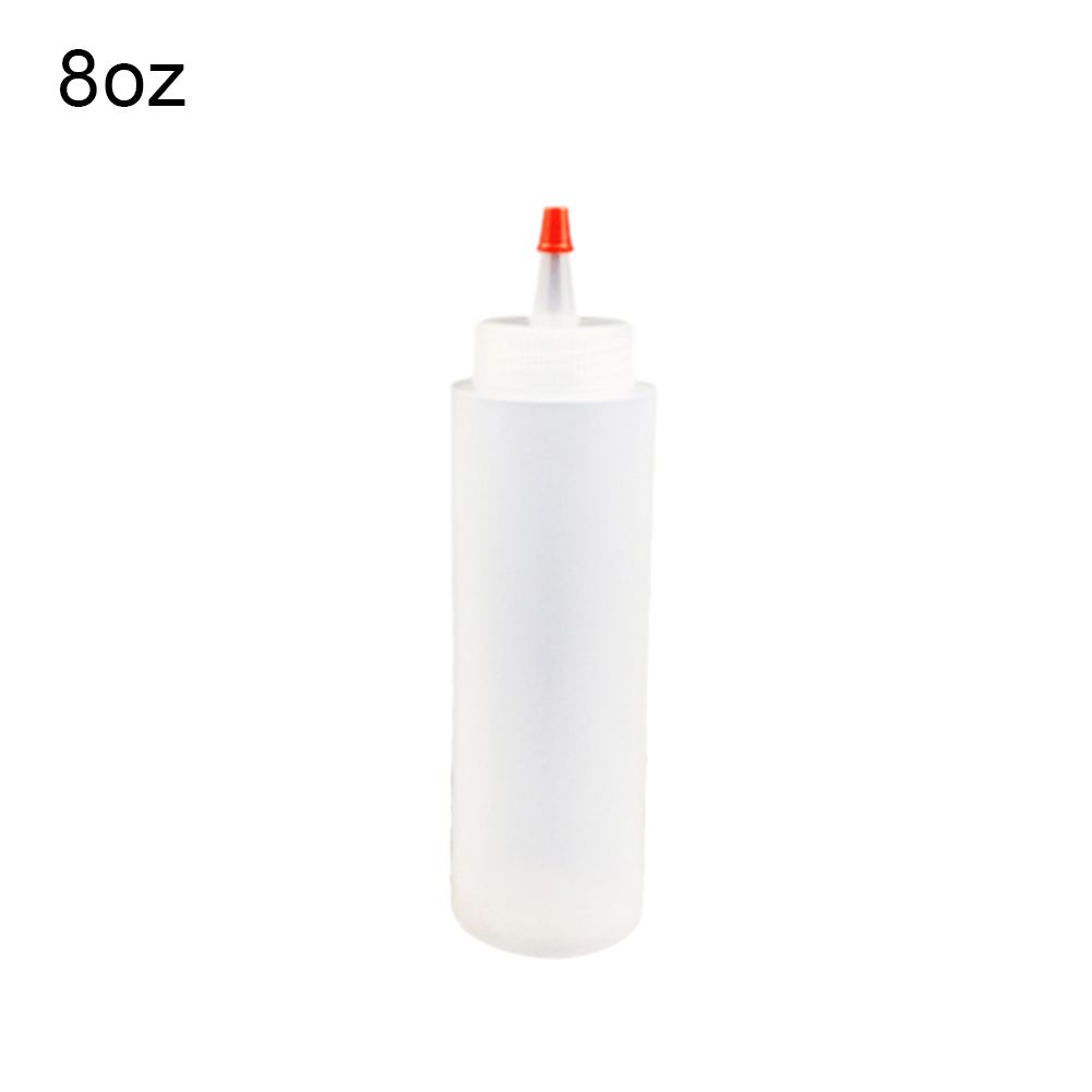 8/16oz Clear Squeezes Condiment Bottles Sauces Ketchup