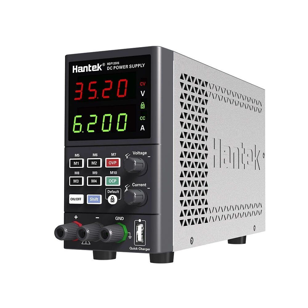 Hantek 35V/6A LED Digital Adjustable DC Power Supply Lab