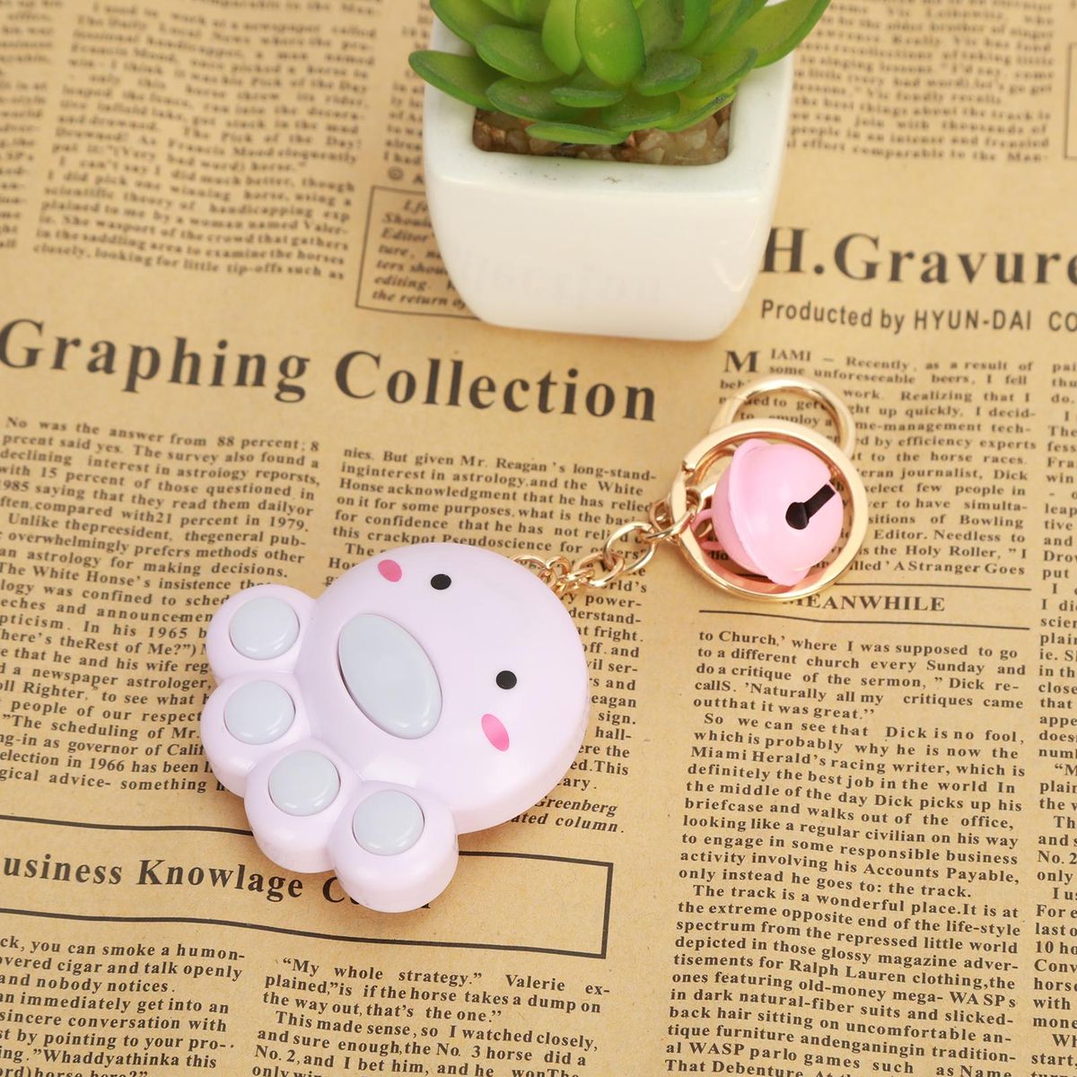 Game Keychain Bell Octopus Memory Game Machine Purple