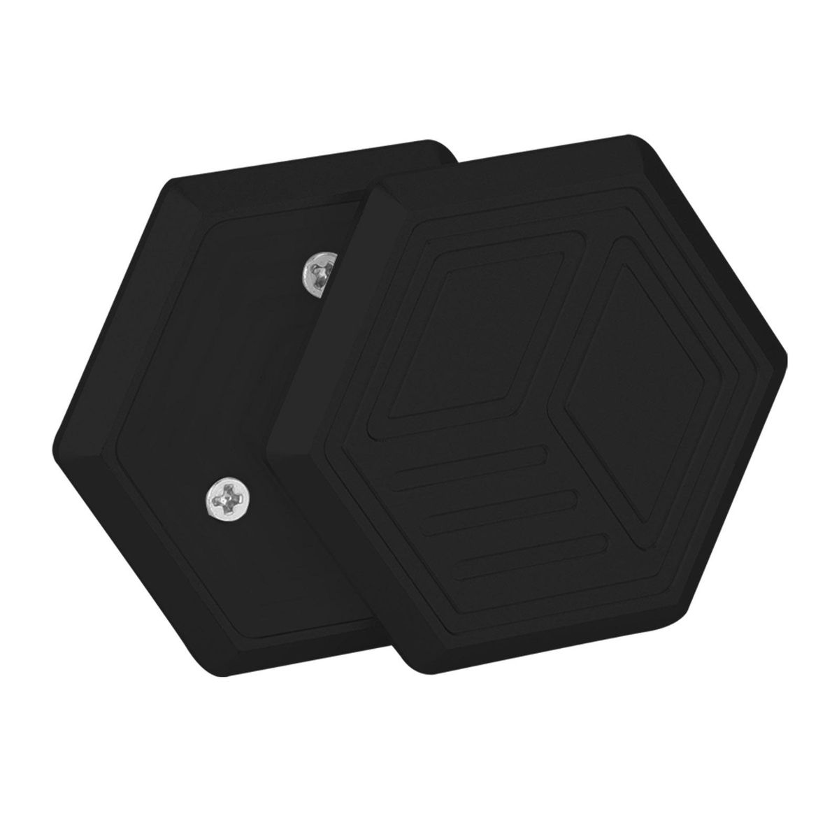Stress Relief Toy Hexagonal Alloy Magnetic Slider Fidget for Adults Black