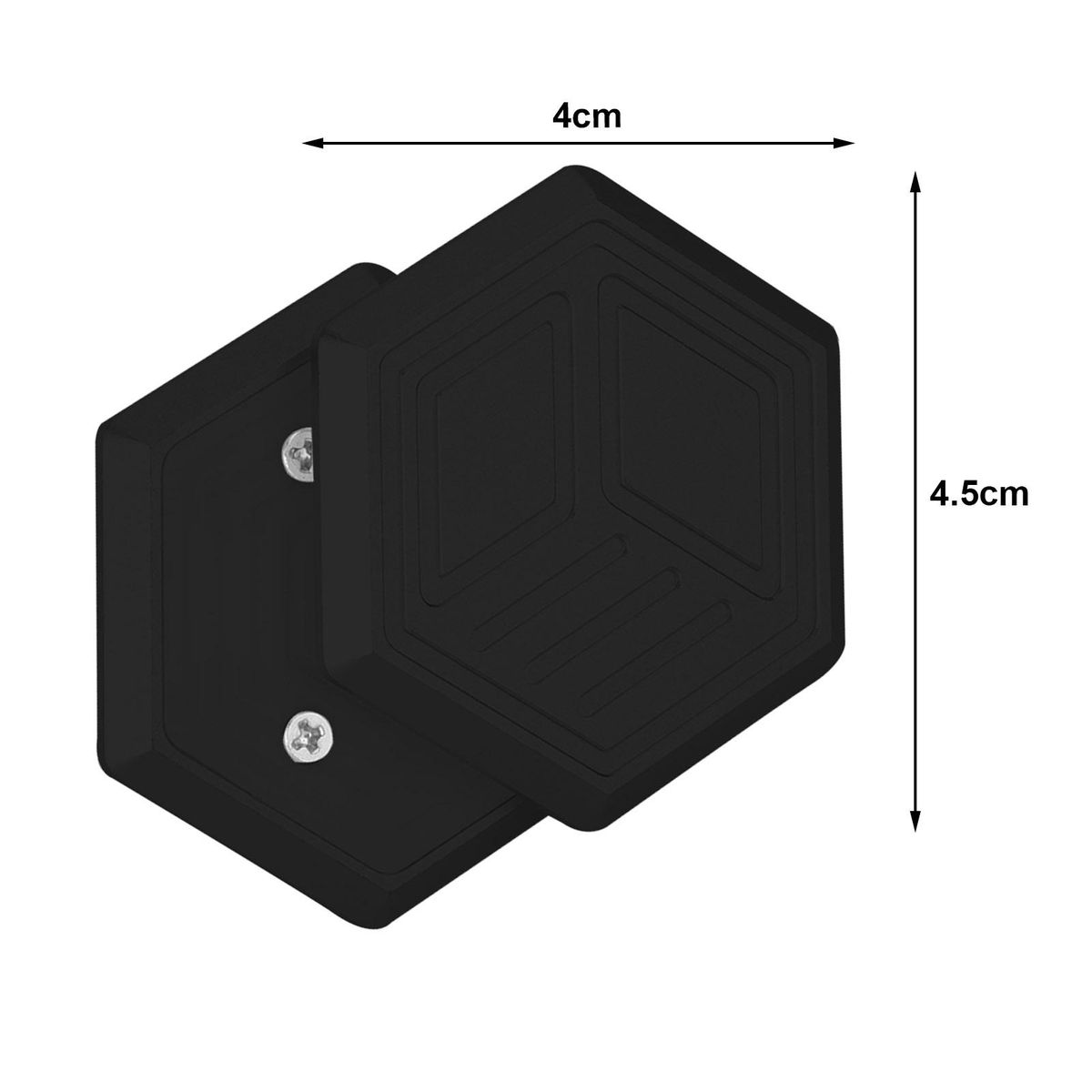 Stress Relief Toy Hexagonal Alloy Magnetic Slider Fidget for Adults Black