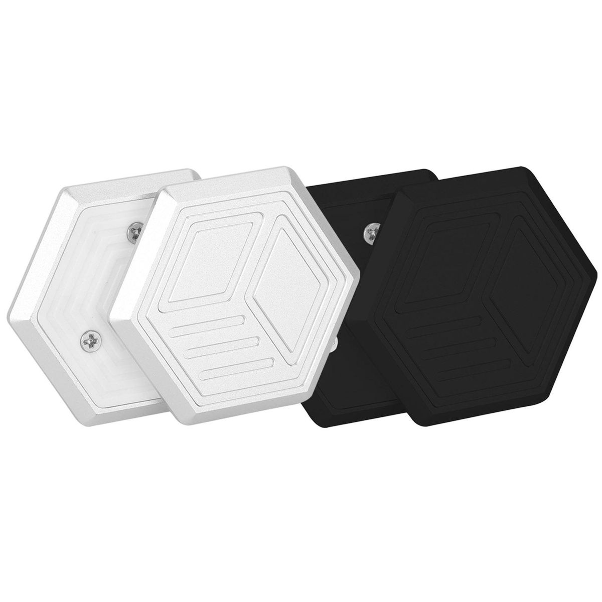 Stress Relief Toy Hexagonal Alloy Magnetic Slider Fidget for Adults Black
