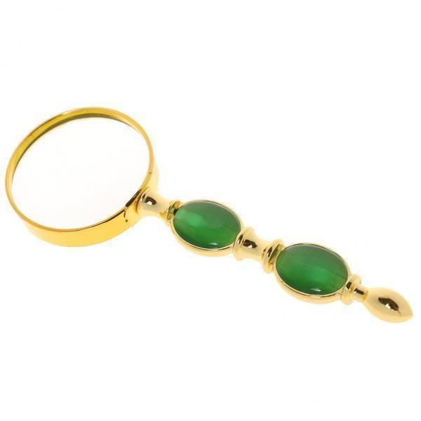 2x52mm High Power Mini Imitation Jade Magnifying Glass Len Eye
