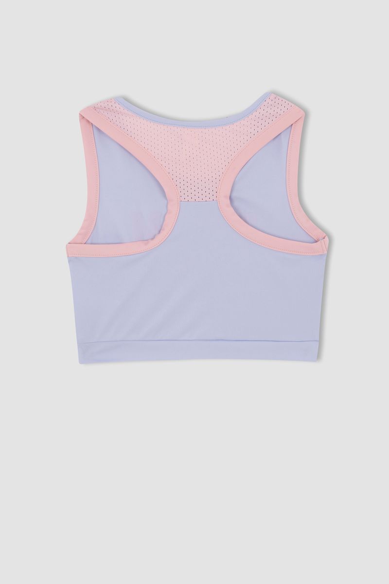 Girl Regular Fit Sleeveless Knitted Athlete - Blue