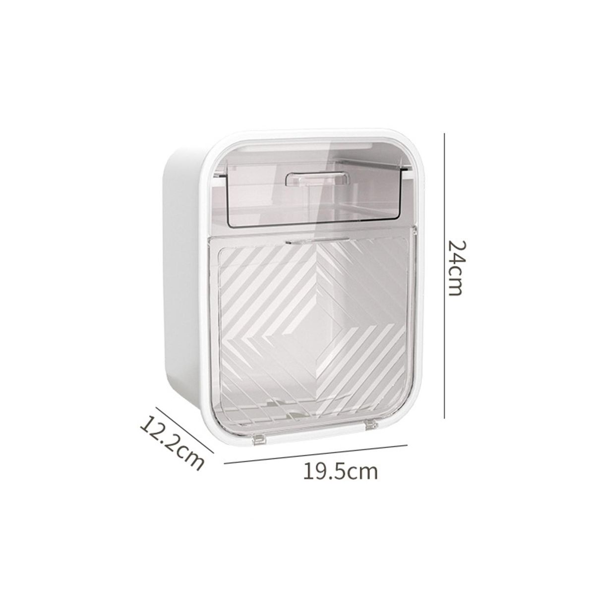 Tissue Box Towel Napkin Storage Box Cosmetics Holder White