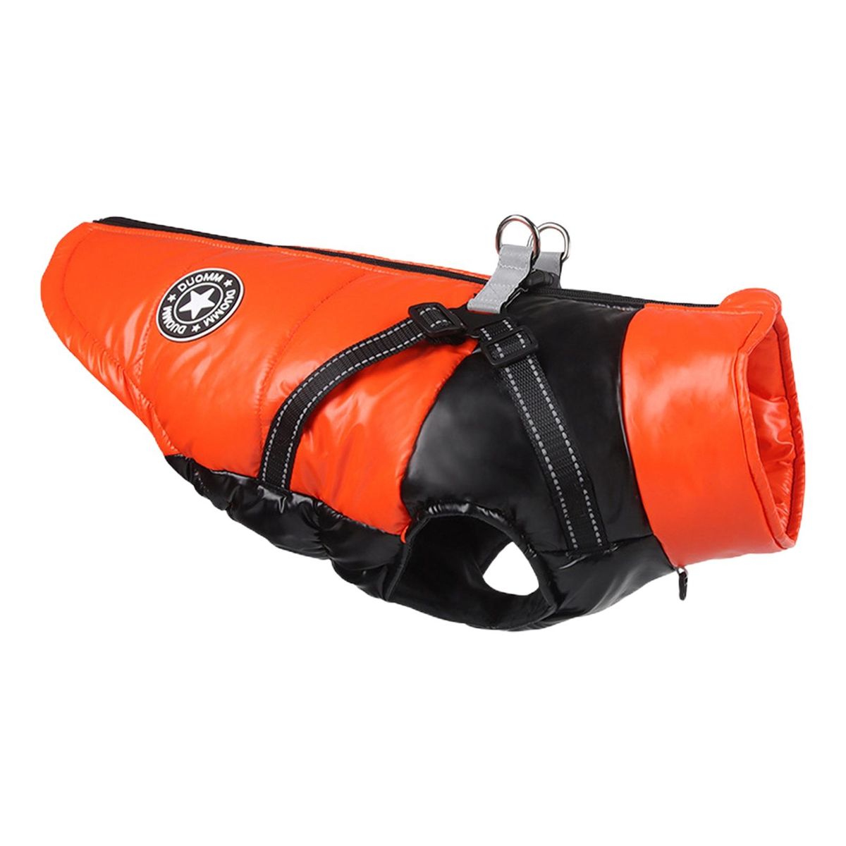 Dog Jacket Autumn Winter Pet Dog Reflective Coat Padded Jacket Orange