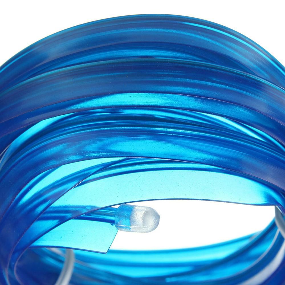3m Usb 5v Blue Led Light Glow El Wire String Strip Rope Car