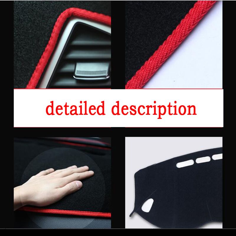 Rkca Car Dashboard Cover Mat For Toyota Old Prado 2002-2009