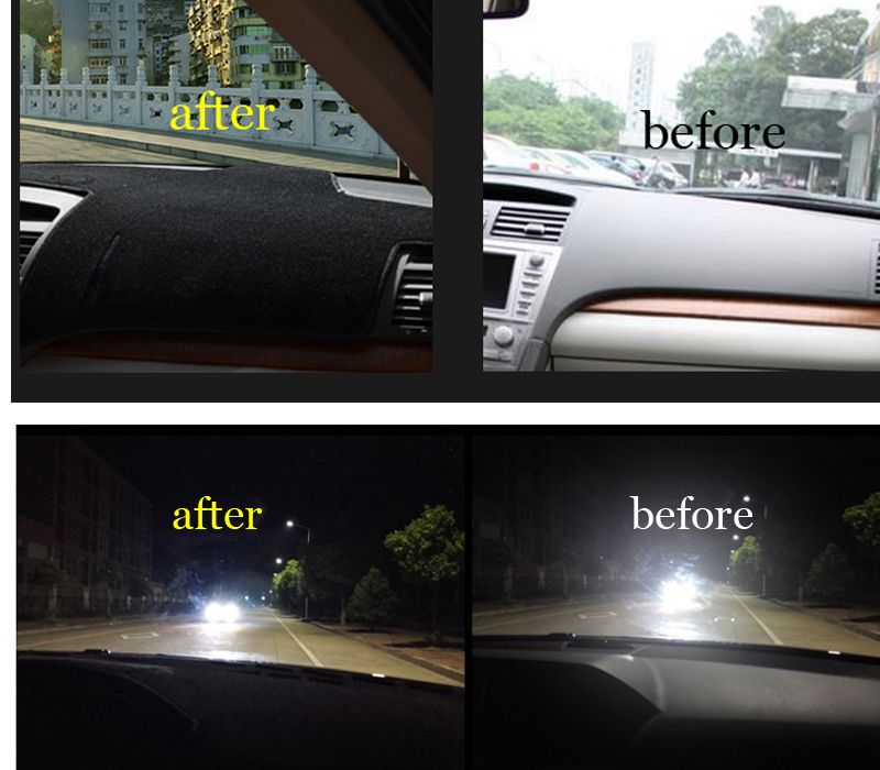 Rkca Car Dashboard Cover Mat For Toyota Old Prado 2002-2009