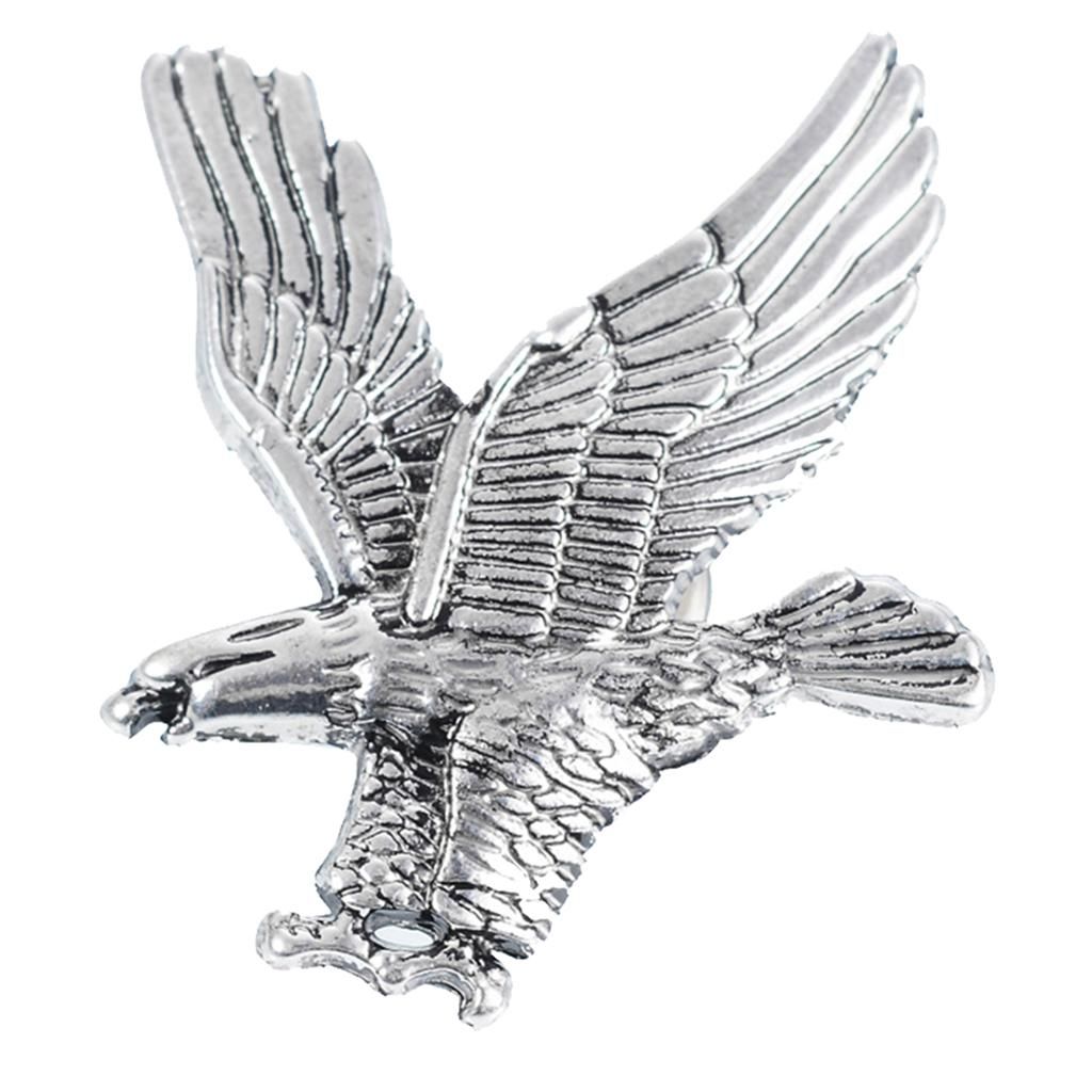 2Pcs Charms Accessory Bald Eagle  Lapel Pin Brooch For Men