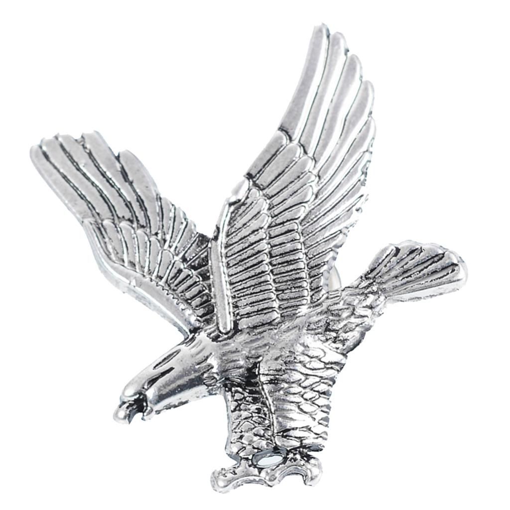 2Pcs Charms Accessory Bald Eagle  Lapel Pin Brooch For Men
