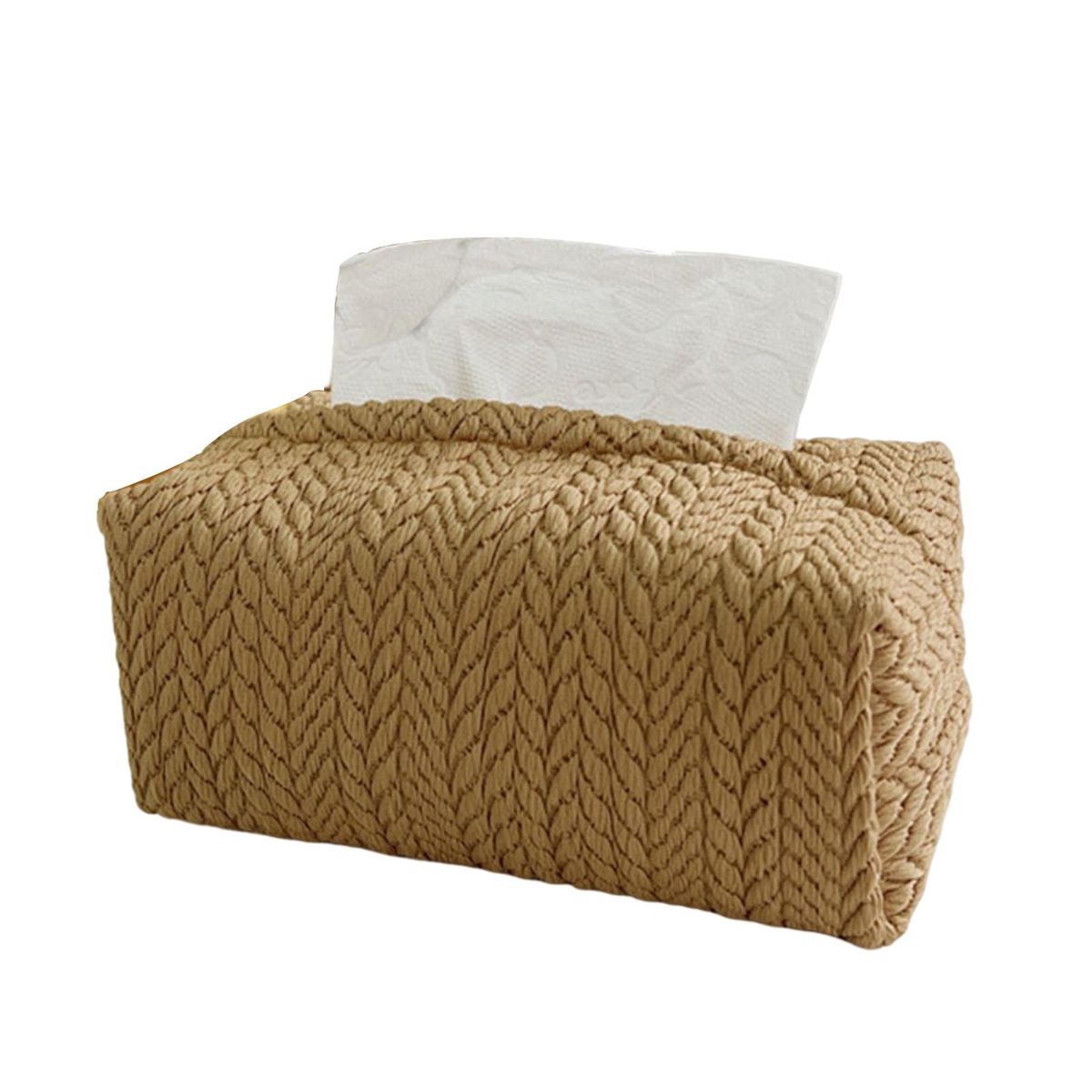 Tissue Container Nordic Ins Car Tissue Storage Box Light Brown