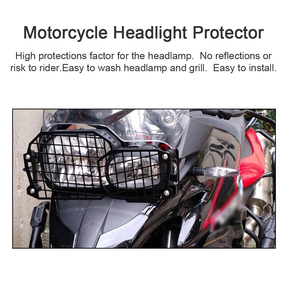 Motorcycle Headlight Protector Grille Guard Cover For