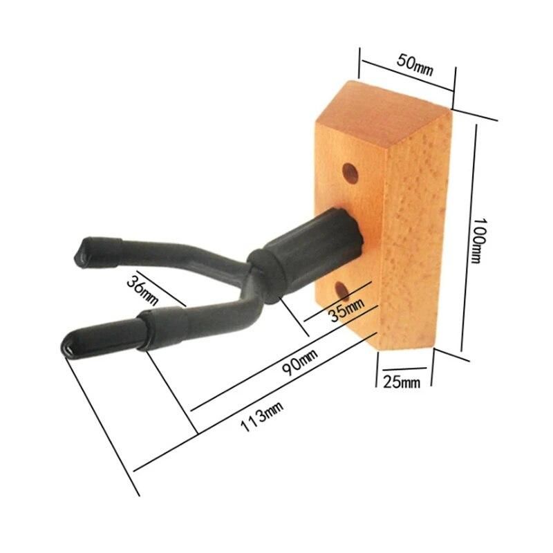 Violin Rack Hanger Violin Wall Mount Violin Wall Hook Solid Wood Base Violin Rack Can Hang Violin Bow
