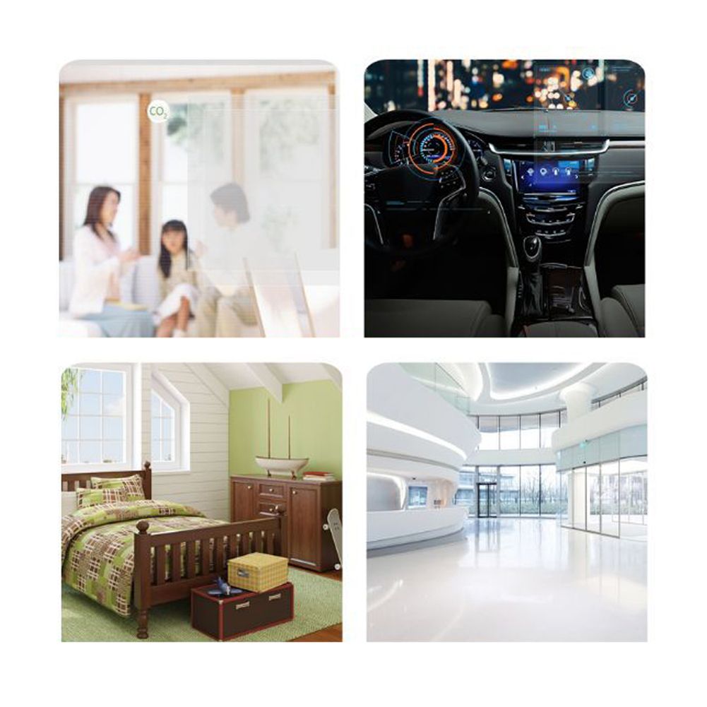 5 In 1 Multifunctional Air Quality Detector Formaldehyde Monitor LCD Display Home Air Quality Tester