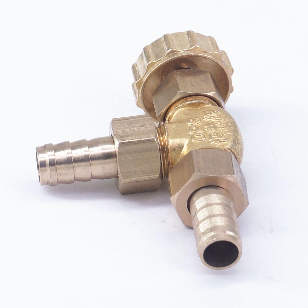 Elbow Brass Needle Valve 10mm Hose Barb Only For Gas Max