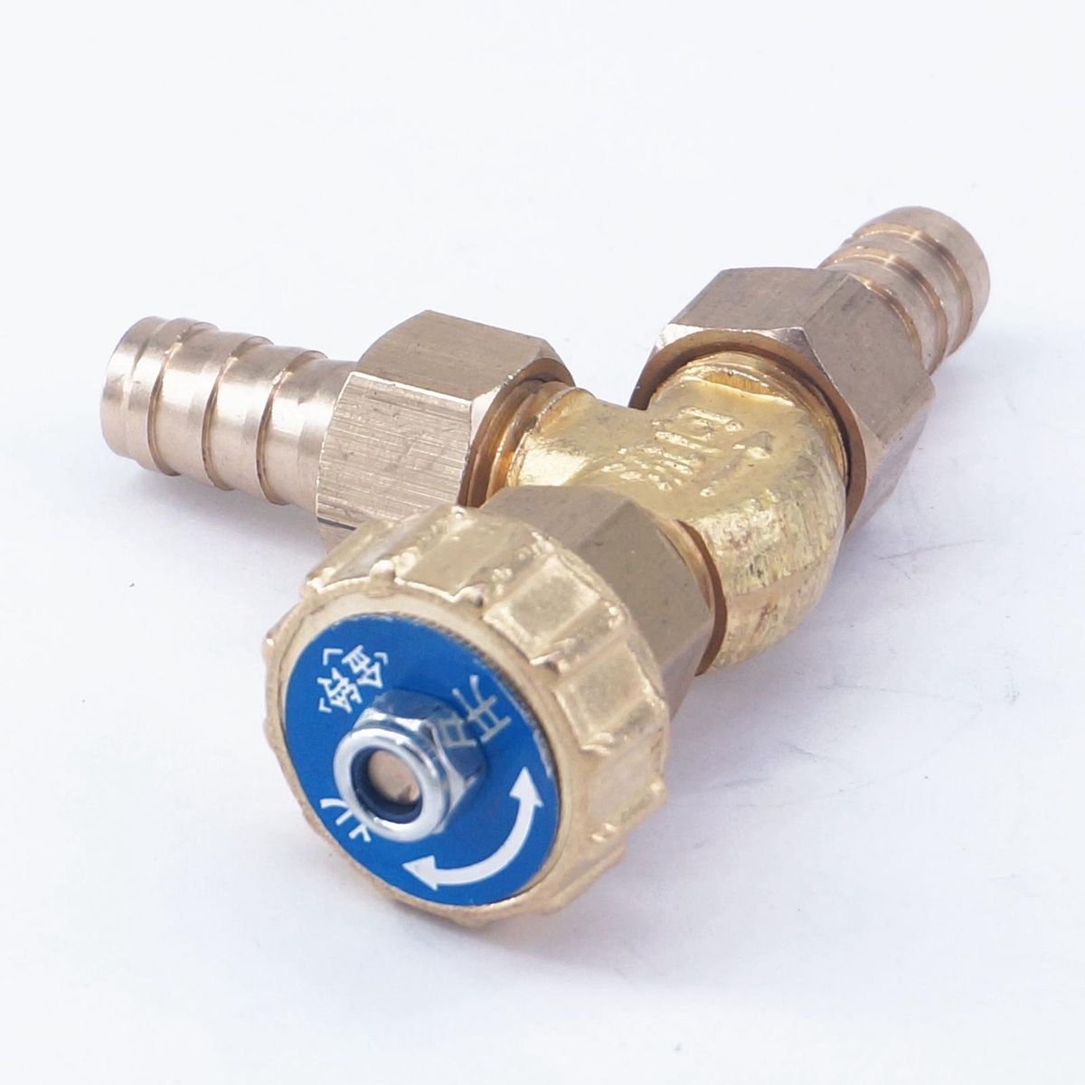 Elbow Brass Needle Valve 10mm Hose Barb Only For Gas Max