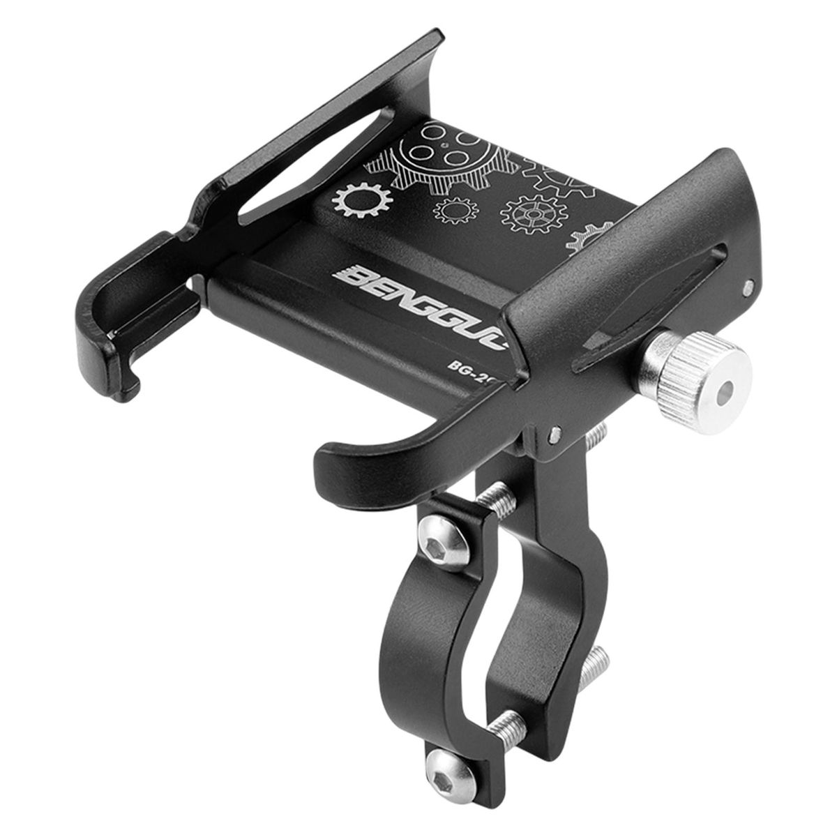 Bicycle Phone Stand MTB Scooter Non-slip Navigation Bracket Black