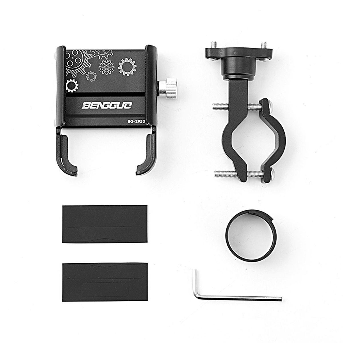 Bicycle Phone Stand MTB Scooter Non-slip Navigation Bracket Black