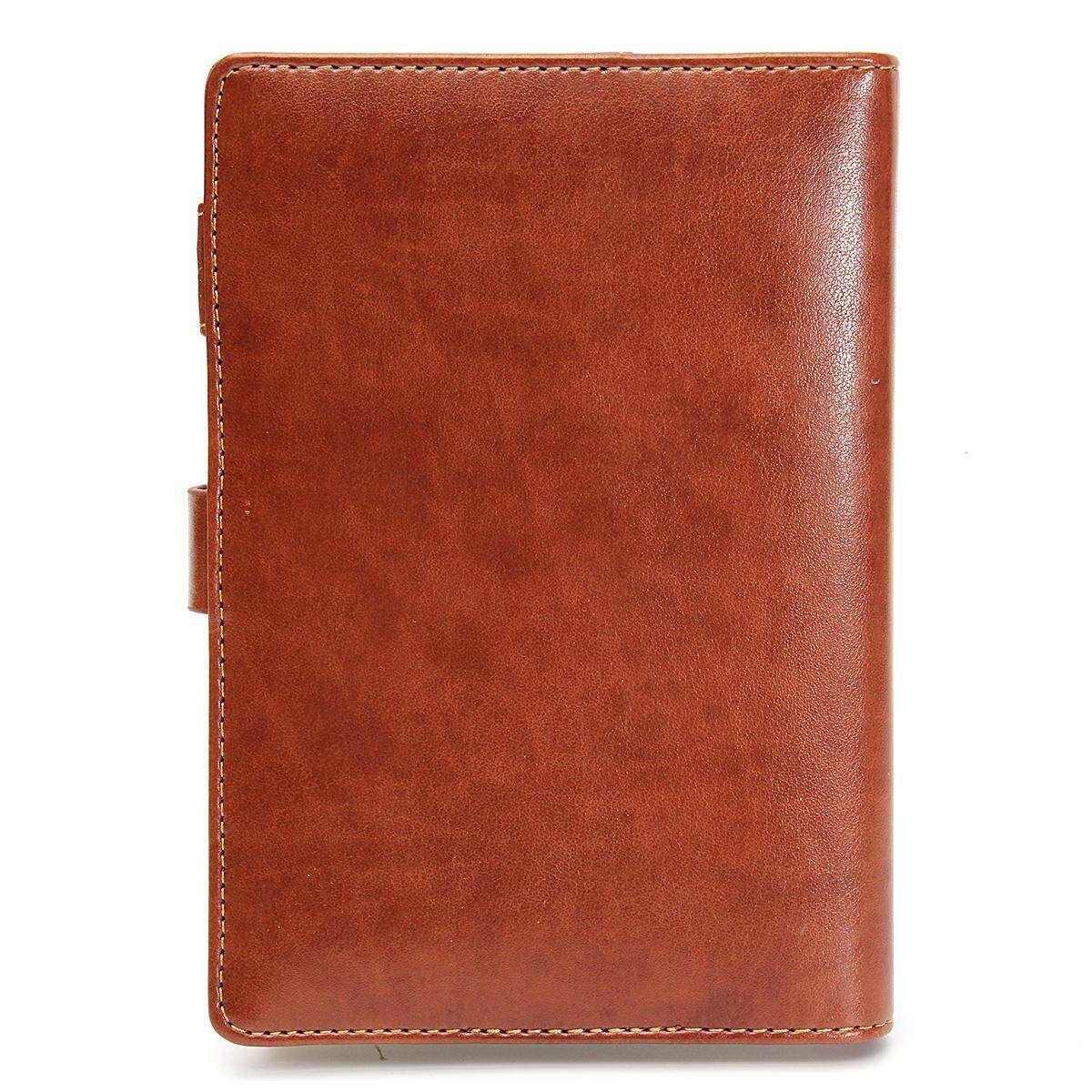 B6 112 Sheets Rudder Leather Journal Blank Diary Note Book+Password Lock