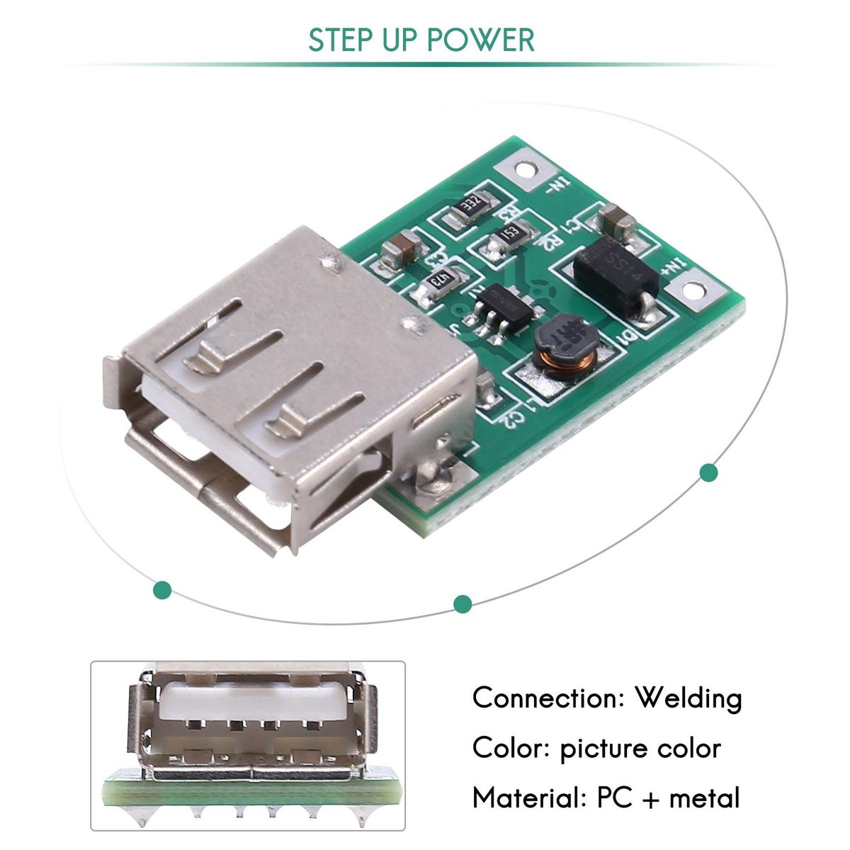 DC-DC Input 0.9V-5V to 5V Output USB Charger