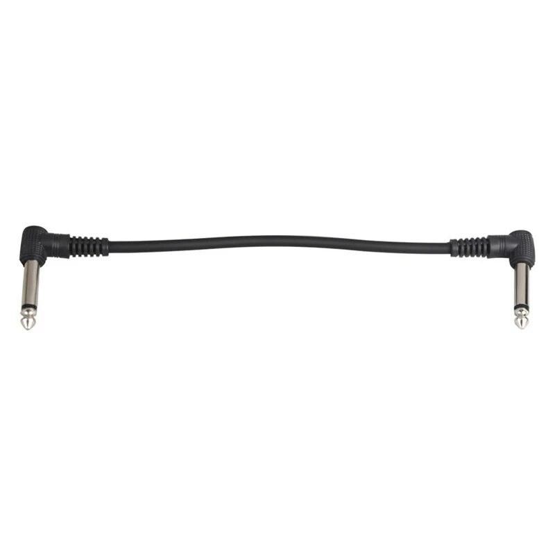 Irin Guitar Effect Pedal Cables Connecting Line 6.35Mm Patch Pedal Cable 21Cm Right Angle Cord Copper Wire Guitar Accessories