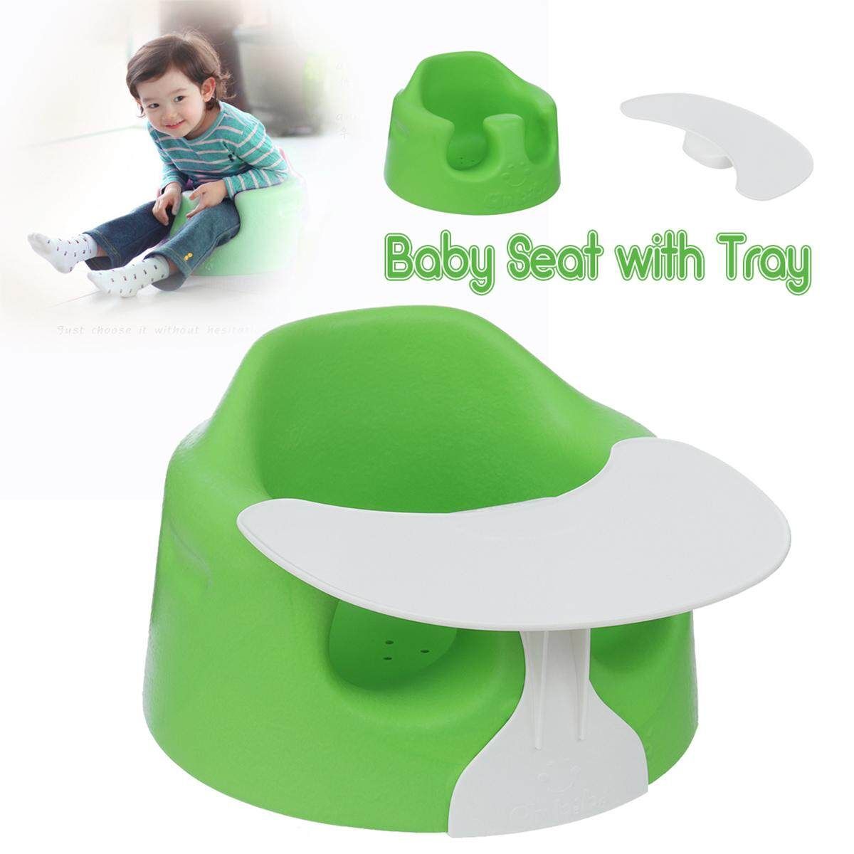 Baby Seat Chair With Tray Portable Feeding Table Booster Safety PU Highchair
