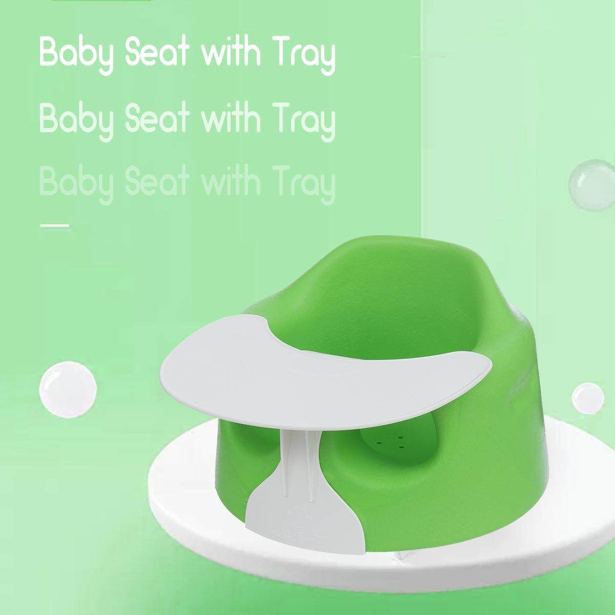 Baby Seat Chair With Tray Portable Feeding Table Booster Safety PU Highchair