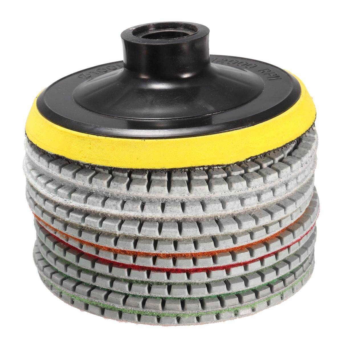 10PCS/Set 4 Inch Wet Dry Diamond Polishing Pad For Granite Concrete Marble