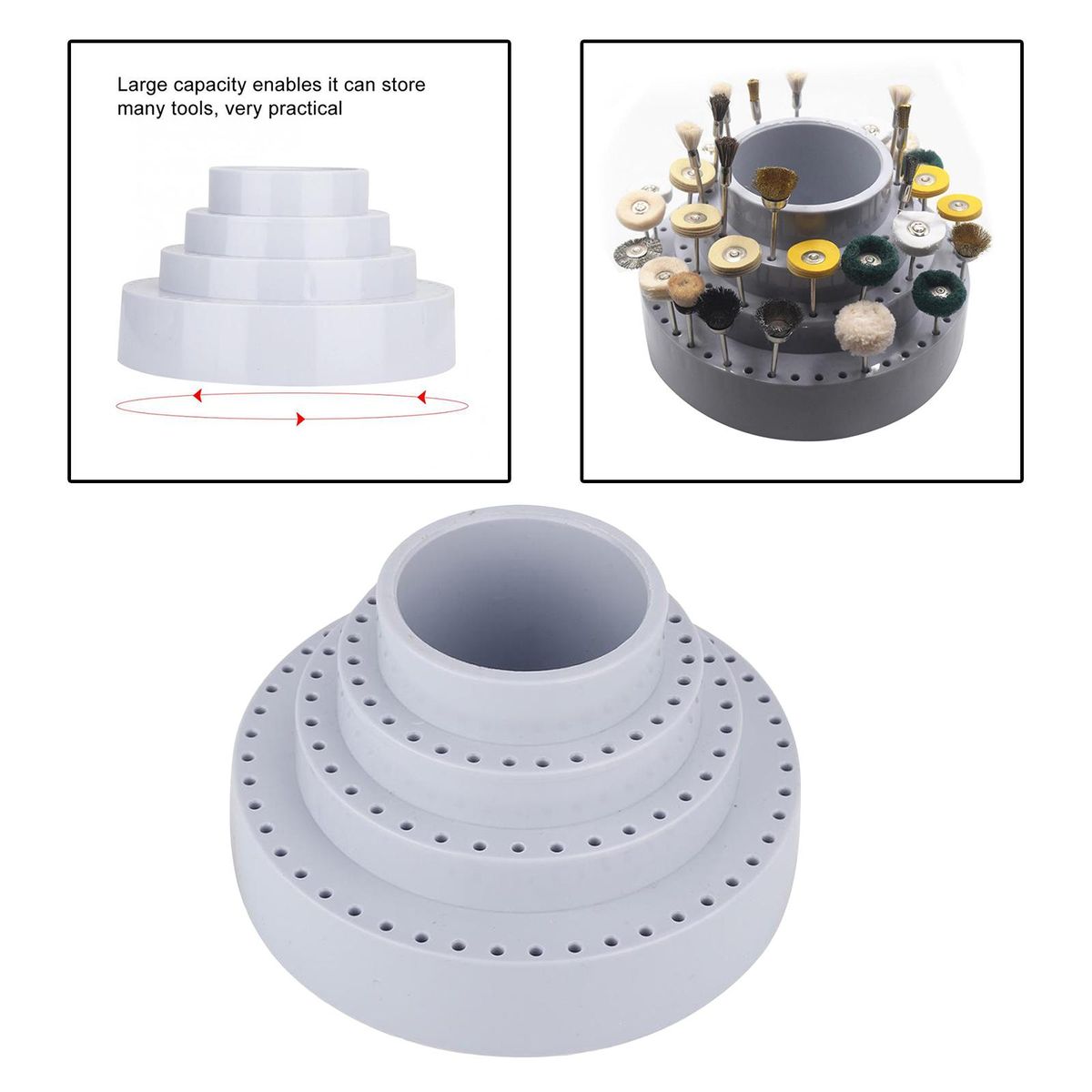 Durable  Bits Holder Stand Display Necessary Tools Organizer