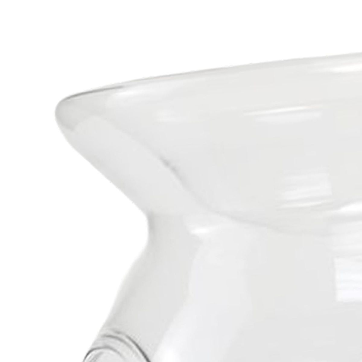 Home Decor Glass Candle   Holder Concave Bottom