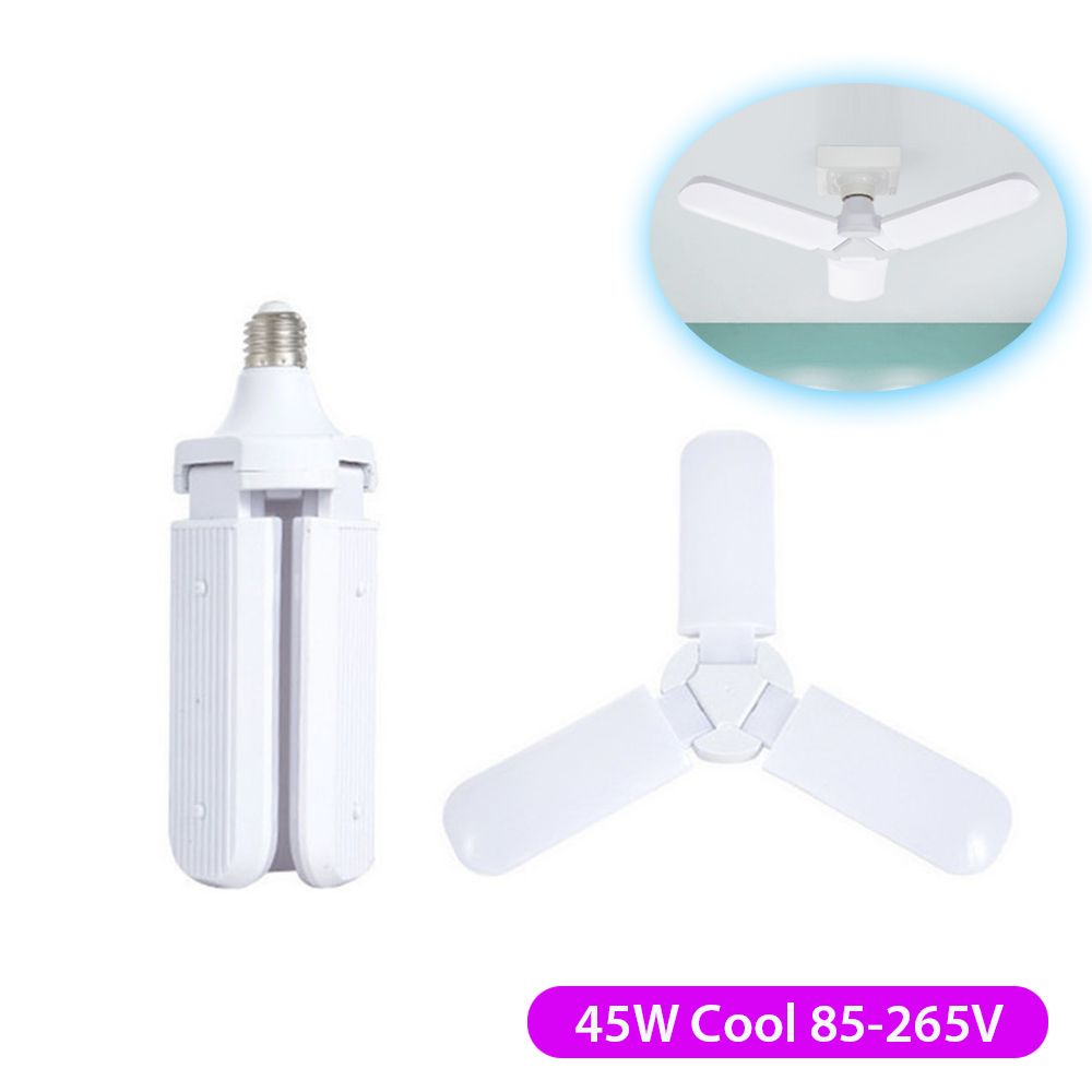 Foldable LED Two/Three-leaf Light E27 30W 45W Super Bright