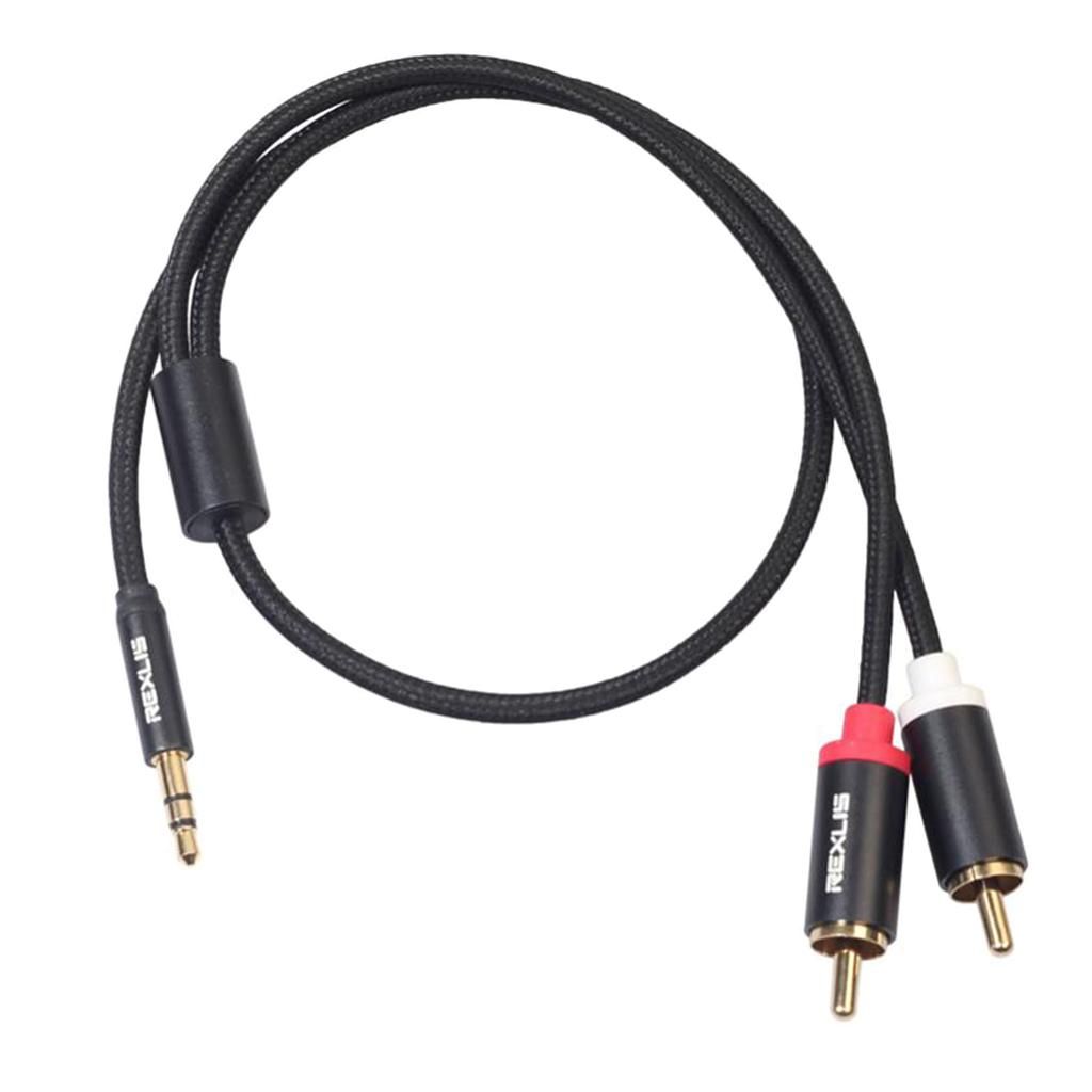 Subwoofer Auxiliary Cable Connector Splitter Wire