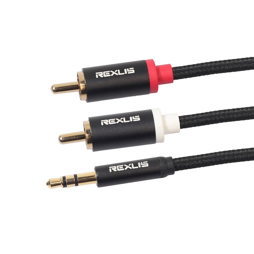 Subwoofer Auxiliary Cable Connector Splitter Wire