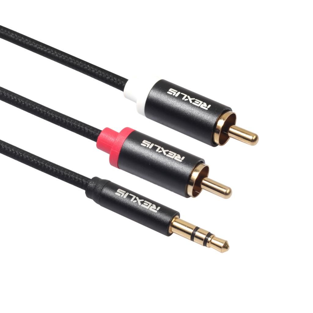 Subwoofer Auxiliary Cable Connector Splitter Wire