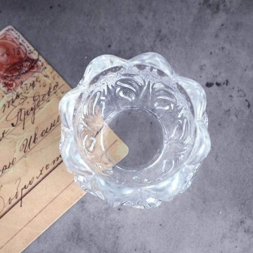 2 Style DIY Rose Flower Glass Glazed Cup Resin
