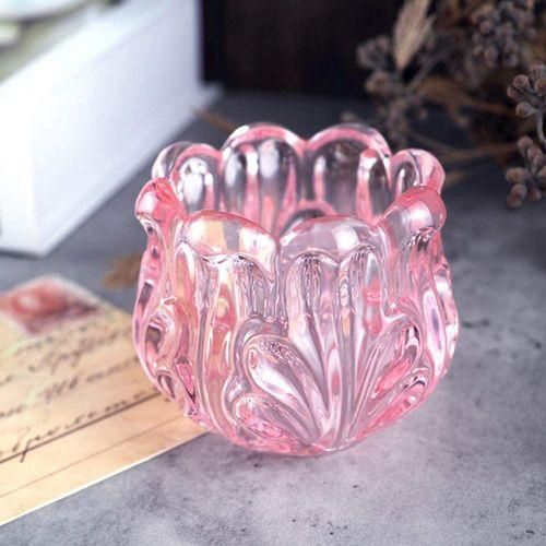 2 Style DIY Rose Flower Glass Glazed Cup Resin