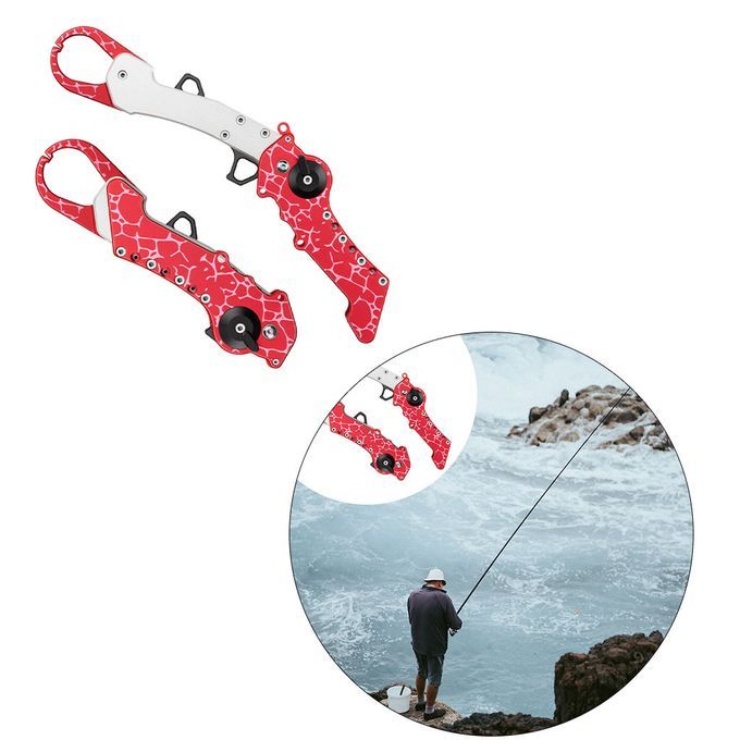 Fish Lip Gripper Clip  Lip Gripper Fold Hand Fish Grabber Red