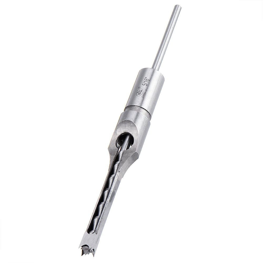 4PCS 6.35/7.94/9.5/12.7mm Woodworking Square Hole Drill Bit