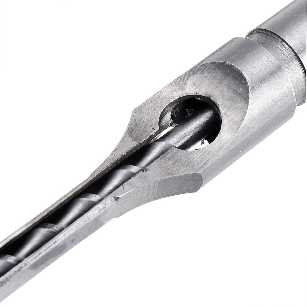 4PCS 6.35/7.94/9.5/12.7mm Woodworking Square Hole Drill Bit