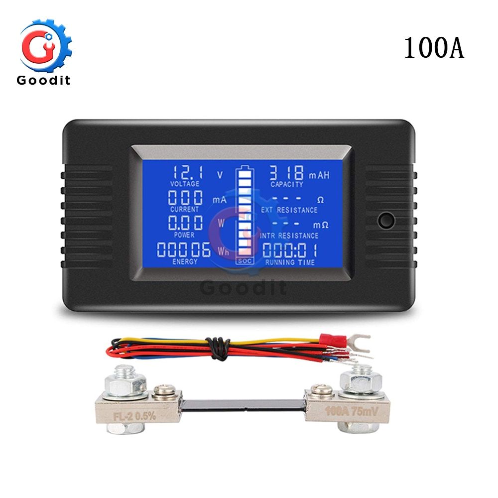 PZEM-015 100A Battery Tester Voltmeter Ammeter Power
