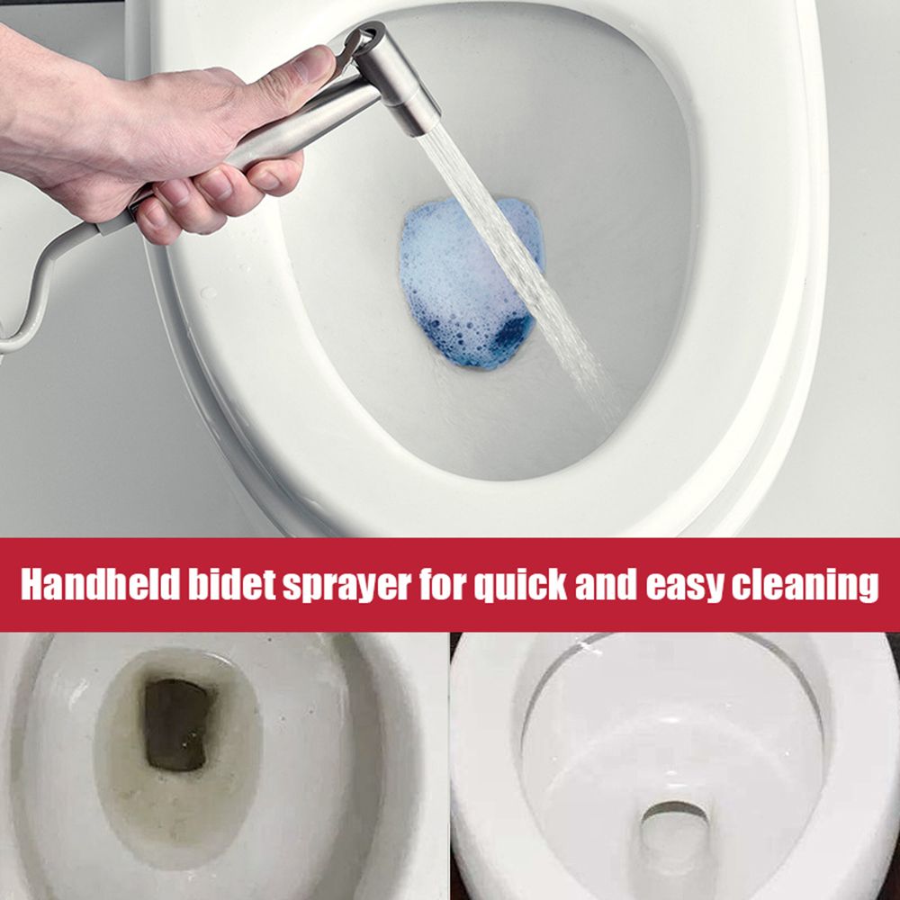 Handheld Bidet Sprayer For Toilet With 1.5m Telescopic Hose