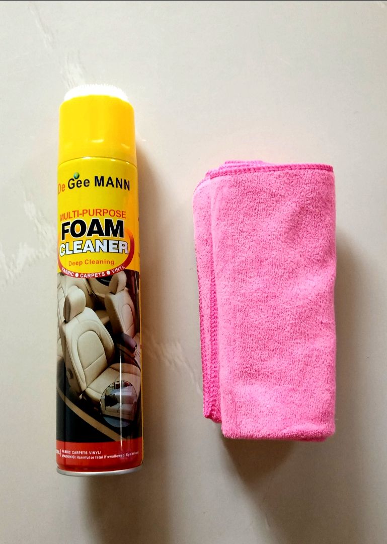 Multi Purpose Foam Cleaner + 2pcs Super Absorbent Towel