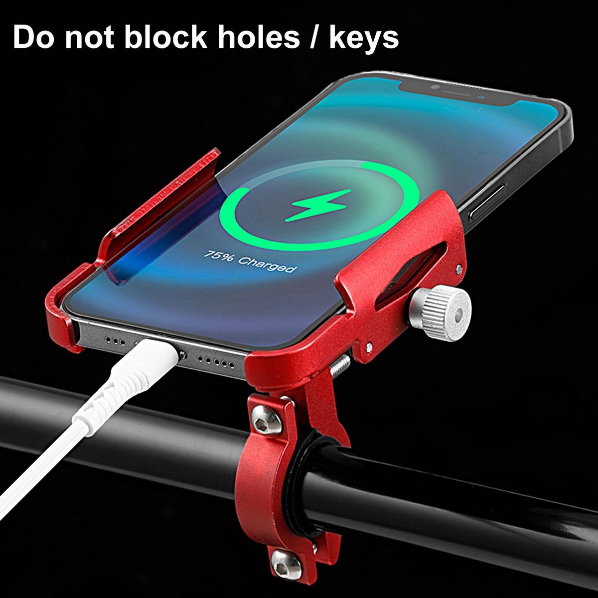 Bicycle Phone Stand MTB Scooter Non-slip Navigation Bracket Red