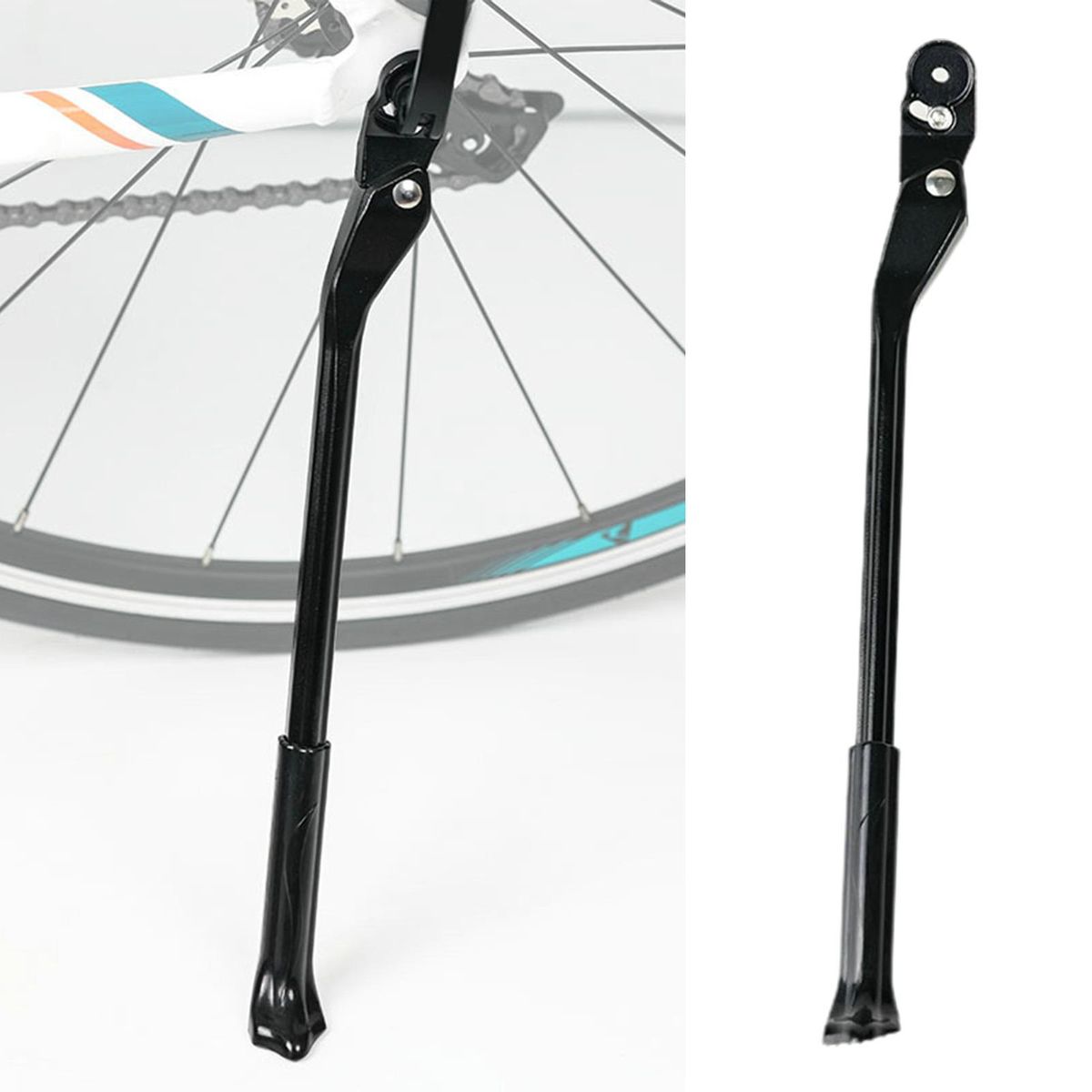 Cycling Kickstand Concealed Spring-Loaded Latch Kickstand Black