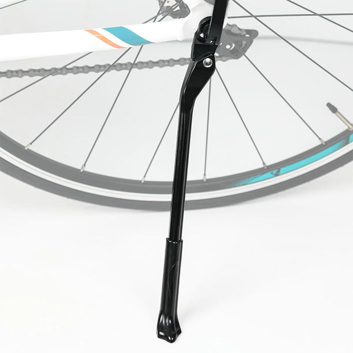 Cycling Kickstand Concealed Spring-Loaded Latch Kickstand Black